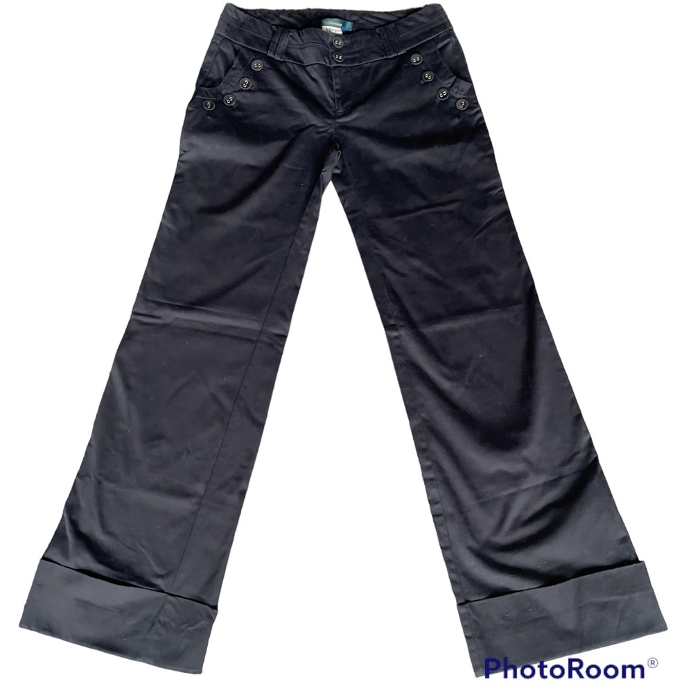 Cartonnier Wide-Leg Black Pants